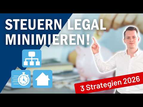 Steuern legal minimieren 2026: Holding-Strategie, IAB-Timing & steuerfreie Immobiliengewinne
