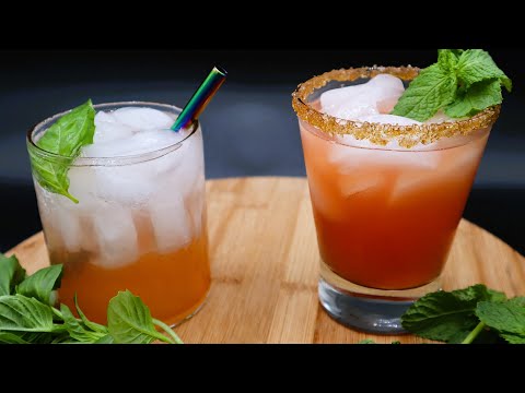 Fruity Cocktails: Strawberry Shrub Spritz and Watermelon Margarita