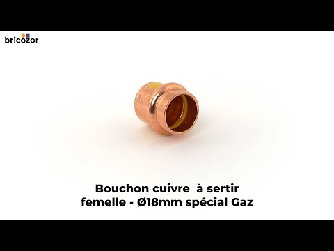 Bouchon cuivre femelle à sertir spécial Gaz VIEGA