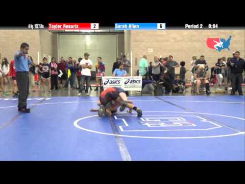 FILA Junior 48 kg / 105.75 lbs. - Tayler Resuriz vs. Sarah Allen