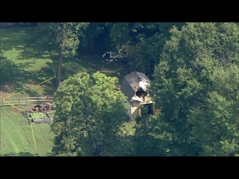 A small plane has crashed in the backyard of an eastern Pennsylvania home, killing three people aboard the aircraft. The single-engine plane went down around 6:20 a.m. Thursday in Willow Grove, a town some 30 miles north of Philadelphia. (August 8)