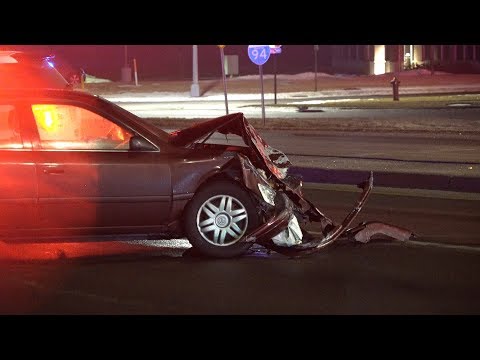 Police Chase Aftermath in Saint Cloud, MN - 1/26/2018