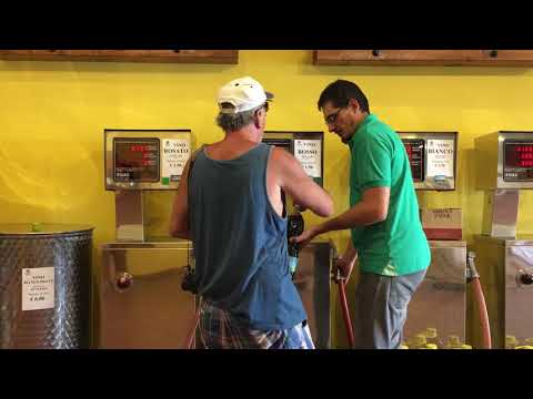 Filling Up With Wine At Sardus Pater Enoteca