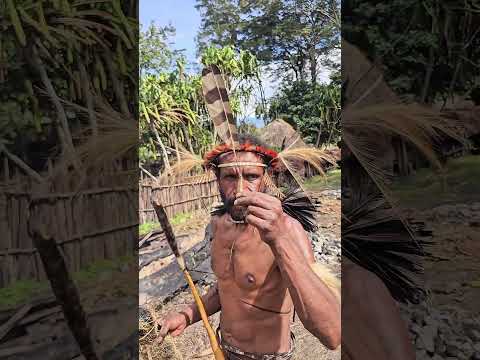 Natural Cigarette 🌿🚬 #traditional #smoke #papua #plant #nature