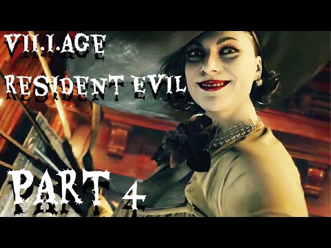 Resident Evil 8 Village Walkthrough Gameplay Part 4 - Lady Dimitrescu Boss Fight (Full Game)