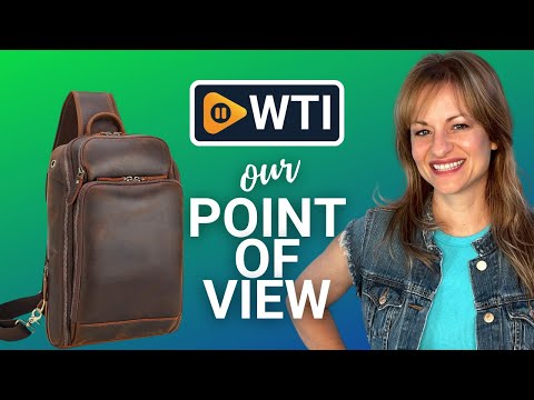Polare Modern Style Sling Shoulder Bag Men’s Travel/Hiking Daypack with Full Grain Italian Leather and YKK Zippers Medium-dark Brown - WTI product video review
