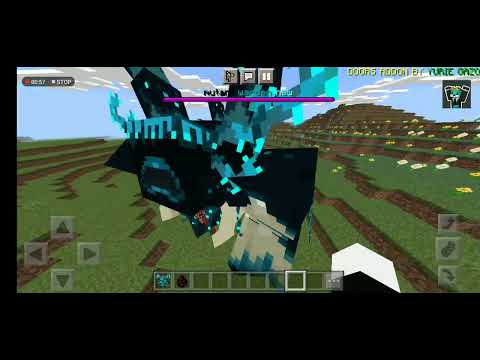 Mutant Warden vs Figure in Minecraft