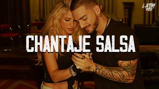 Shakira, Maluma  - Chantaje Versión Salsa (Letra)