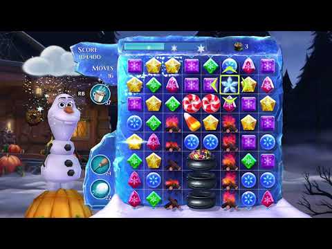 Frozen Free Fall: Snowball Fight, Summer Level 58, Walkthrough, No Power Ups, Amazing