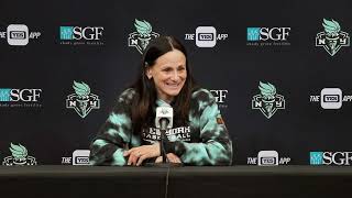 New York Liberty 2023 End of Season Interviews with Coach Sandy Brondello