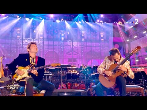 -M- & Thibault Cauvin - "Gnossienne n°1" d'Erik Satie, Bach autrement III (#ConcertDeParis 14.07.24)