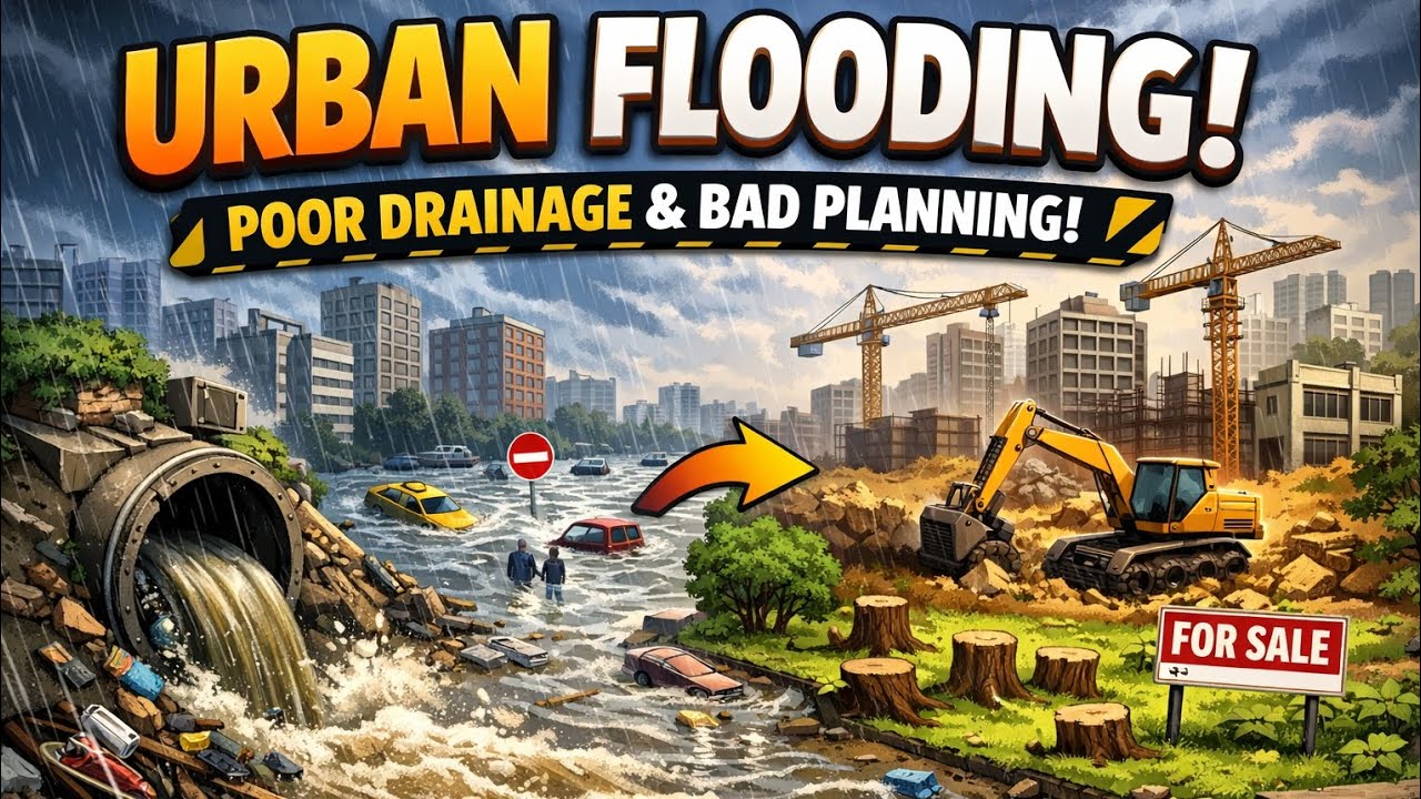 Urban Flooding linked to Poor Drainage and Land use Planning