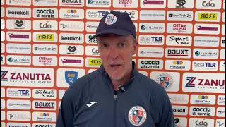 MISTER MAURO ZIRONELLI AL TERMINE DELL'AMICHEVOLE CON IL TABOR SEZANA