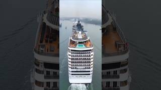 MSC PREZIOSA   Santos ship navio cruzeiro o maior  @cruzeiros2025  #drone #google  #shorts
