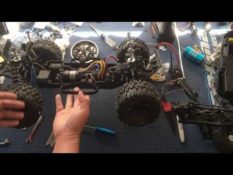 Tekno SCT410.3 Monster Truck, Proline 2.8 Tires - Sensored vs. Sensorless Brushless Motors, Pinions