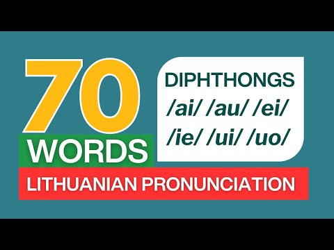 How To Pronounce Lithuanian Diphthongs (with examples)
