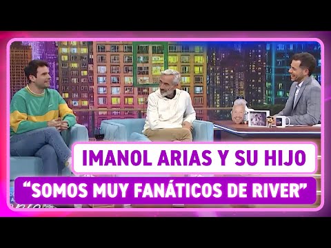 IMANOL ARIAS y su hijo, fanáticos de RIVER