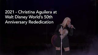 2021 - Christina Aguilera Sings at WDW's Rededication Event