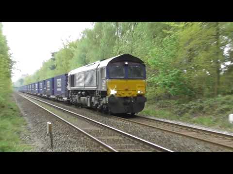 DRS 66434 speeds through Sutton Park - 26/04/20