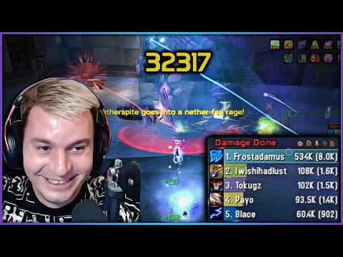 7.5k DPS - 32000 Frostbolt - Burning Crusade Classic Highlights