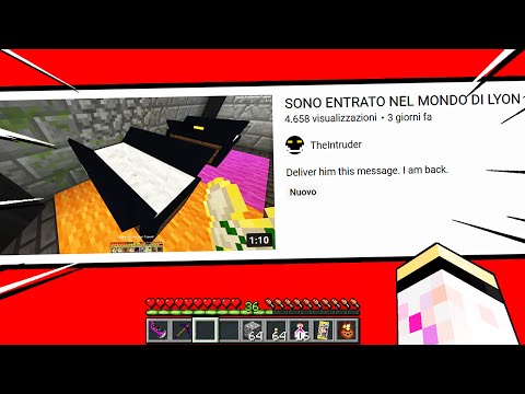 L'INTRUSO HA FATTO UN VIDEO NEL MIO MONDO DI MINECRAFT!!