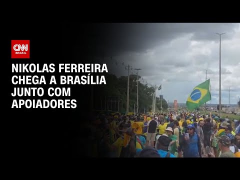 Caminhada de Nikolas Ferreira chega a Brasília  | AGORA CNN