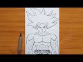 how to draw Goku || Goku full body step by step || easy tutorial