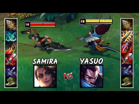 SAMIRA vs YASUO FULL BUILD FIGHTS & Best Moments