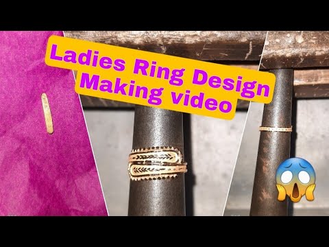 How to make light weight Largest jewelry ring || gold ring making || how to made gold ring 2121 💍😇