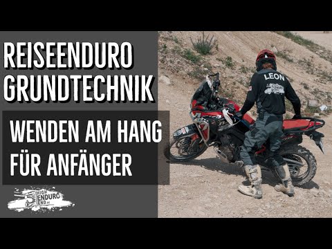 Reiseenduro Grundtechnik #10 - Wenden am Hang für Anfänger