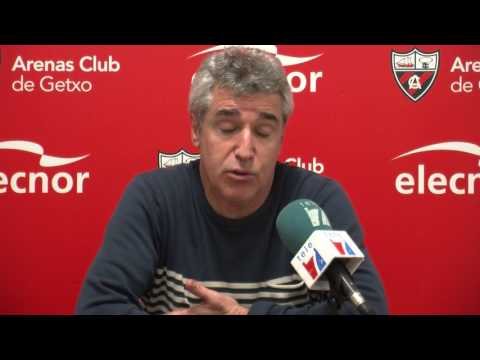 Pablo Turrillas y Jon Pérez "Bolo" tras Arenas Club 0-Sestao River 0