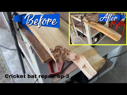 Badly broken cricket bat repair ep-3 @MHAMaster