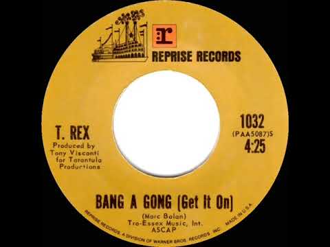 1972 HITS ARCHIVE: Bang A Gong (Get It On) - T. Rex (stereo 45--#1 UK hit)