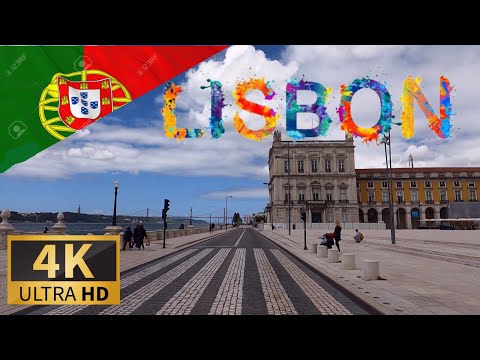 DRIVING LISBON to ESTORIL-CASCAIS, Lisbon District, PORTUGAL I 4K 60fps