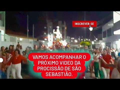 começo da procissão de São Sebastião de lagoa de Roça pb.20/01/24.