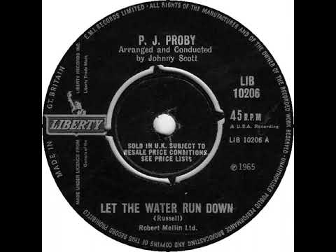 UK New Entry 1965 (166) P.J. Proby - Let The Water Run Down