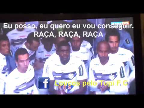 Grito de guerra do Tupi antes da Classificação contra o Atlético Paranaense, Copa do Brasil 2015
