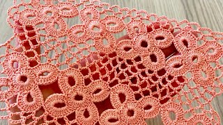 🧡Incredible‼️This is Not a Crochet Motif, It's a Single Piece. Runner, Blouse Tutorial