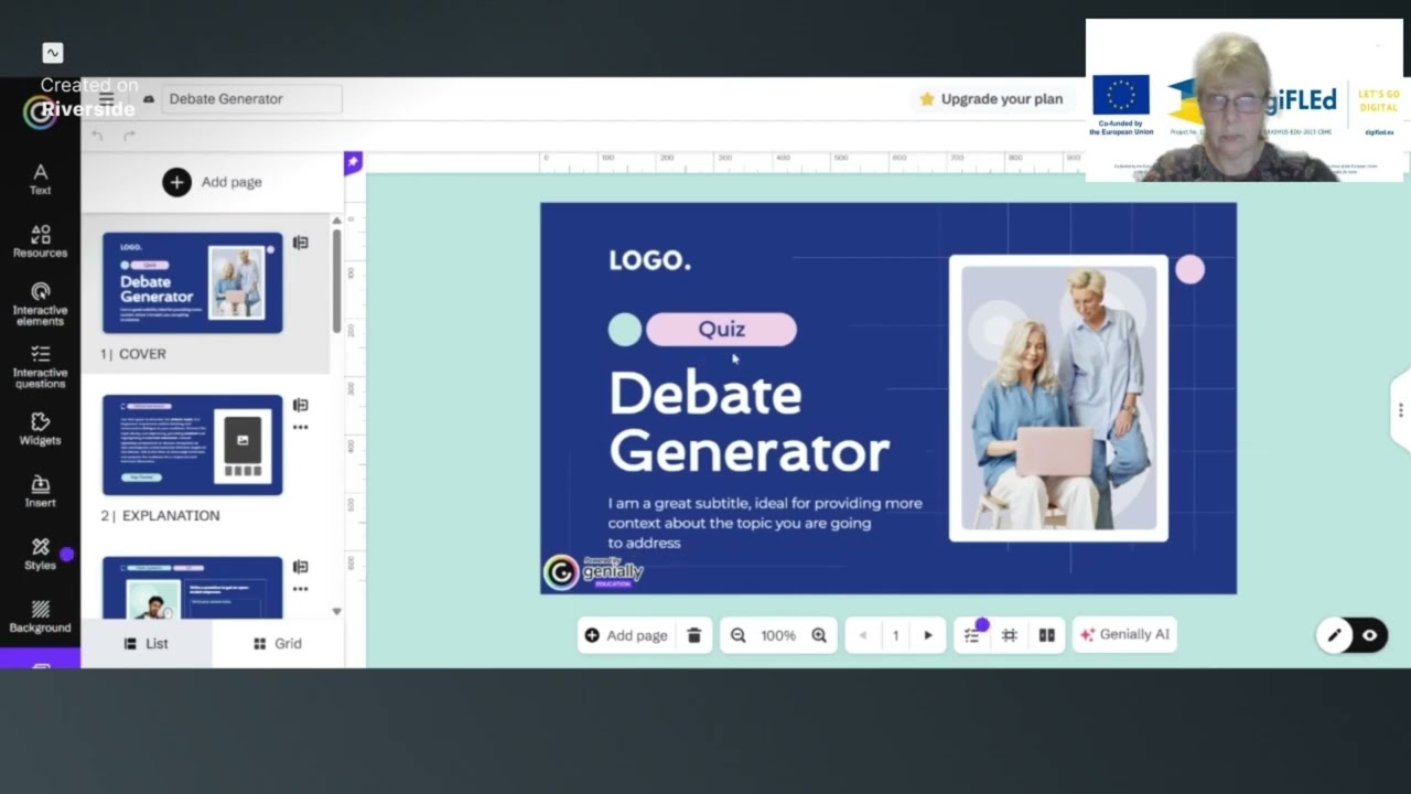 Module 2. Unit 2.3. Genially