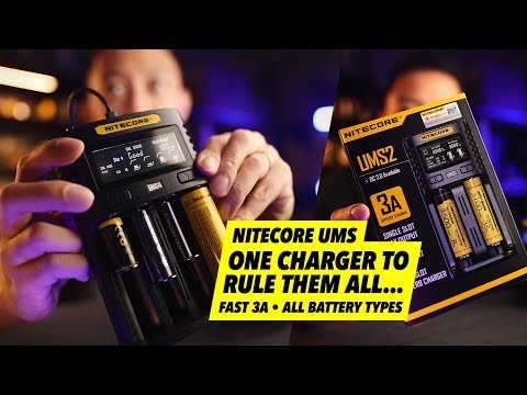 Nitecore UM2 2 x Penlite charger (AA/AAA) with indicator video