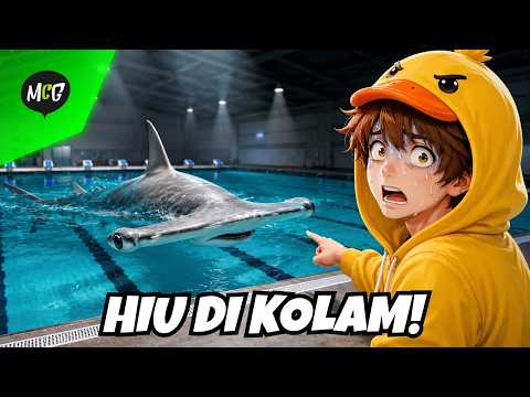 Ikan Hiu di Kolam Renang!