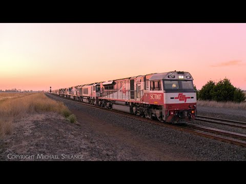 SCT 3PM9 Five Locomotives With Mixed Freight & Steel Train (8/3/2024) - PoathTV Australian Railways