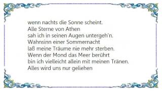 Kristina Bach - Alle Sterne Von Athen Lyrics