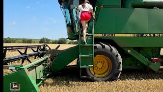 Джон Дір👍Жнива та реальна врожайність пшениці 🌾