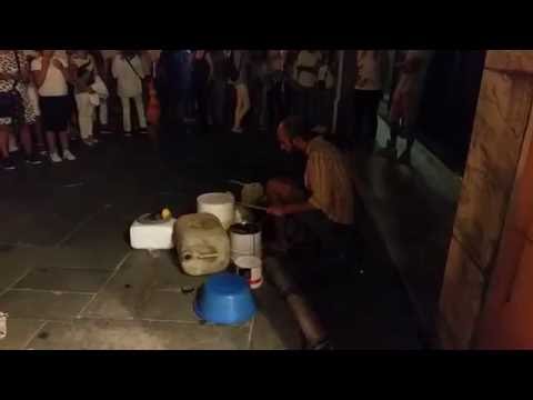 EPIC SHOW!! Amazing Street Drummer