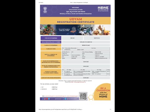 Udyog aadhaar number to udyam registration, service industry