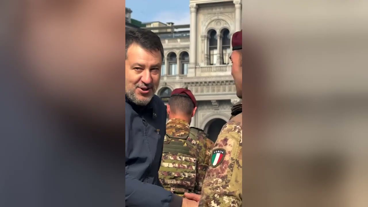 SALVINI IN PIAZZA DUOMO: «DOPO I 500 MILITARI A MILANO ORA ESTENDIAMO IL PIANO IN TUTTA ITALIA»