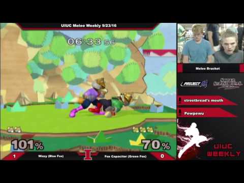 [Smashing Illini Weekly] Wizzy (Blue Fox) vs. Fox Capacitor (Green Fox) SSBM Singles