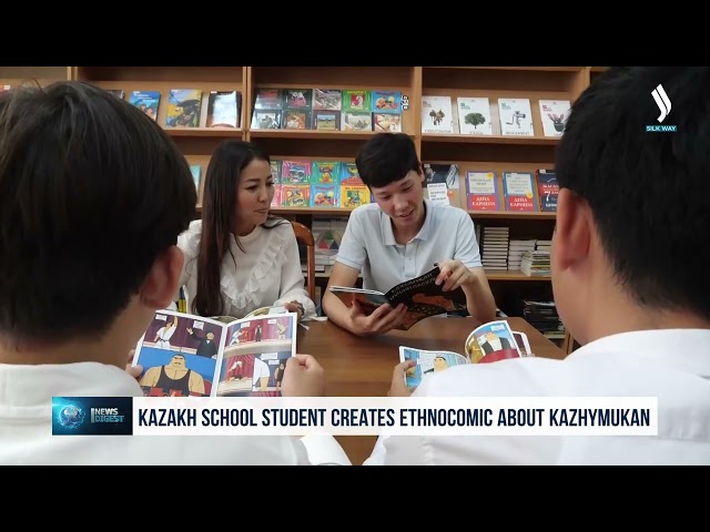 Kazakh school student creates ethnocomic about Kazhymukan Munaitpassov