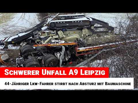 Serious accident on the A9 near Leipzig: 44-year-old truck driver dies after crash with construct...
